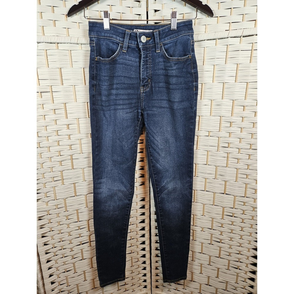 So Good For Life Juniors Sz 3 Super High Rise Curvy Blue Denim Jeans Western